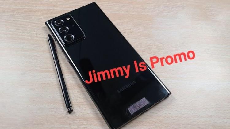 A versão em bronze do Galaxy Note 20 Ultra combina com a cor das imagens promocionais do evento - Play / Promoção de Jimmy - Play / Promoção de Jimmy
